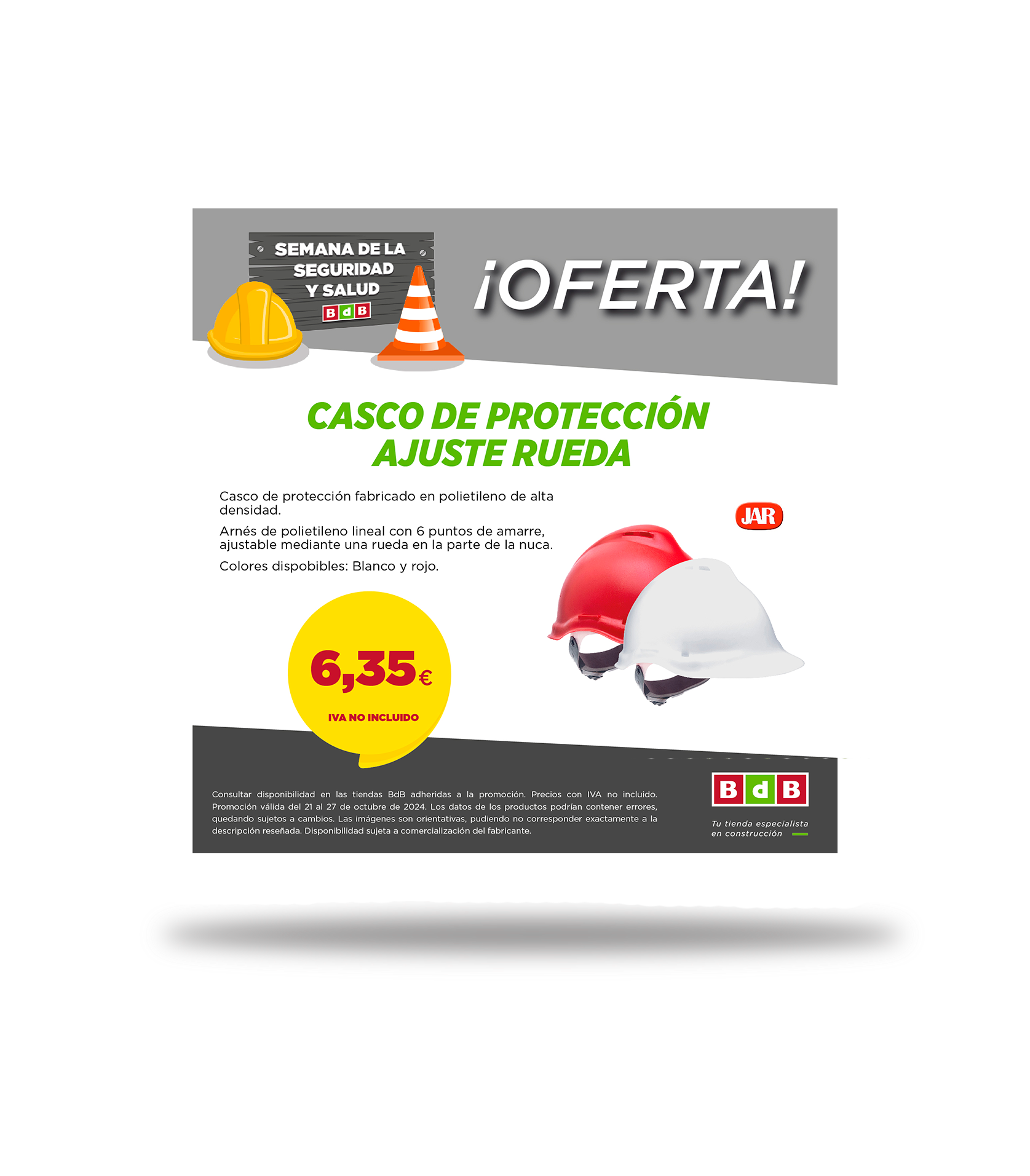 Oferta Casco de Seguridad – Semana de la Seguridad y Salud en el Trabajo