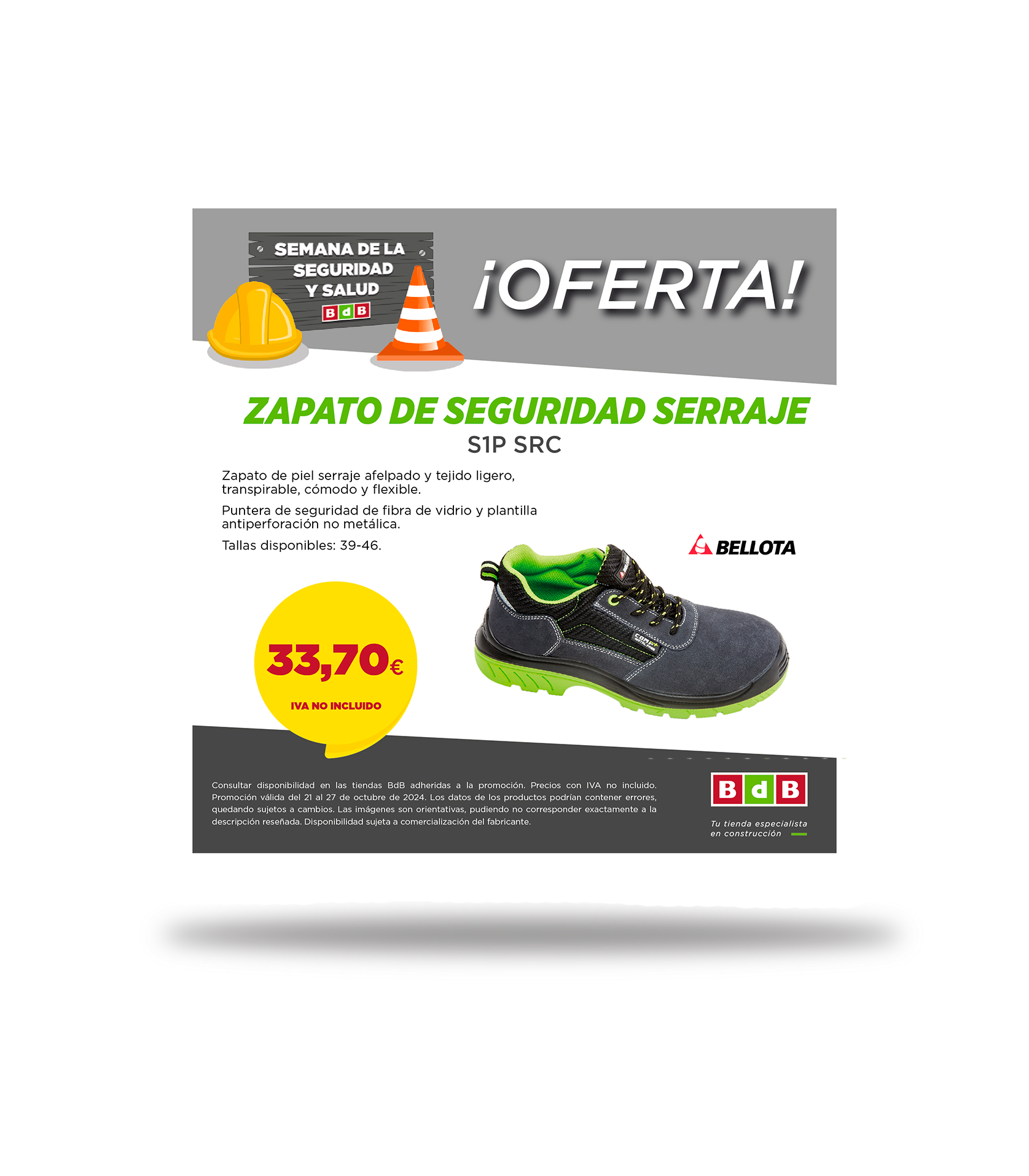 Oferta Zapato de Seguridad – Semana de la Seguridad y Salud en el Trabajo